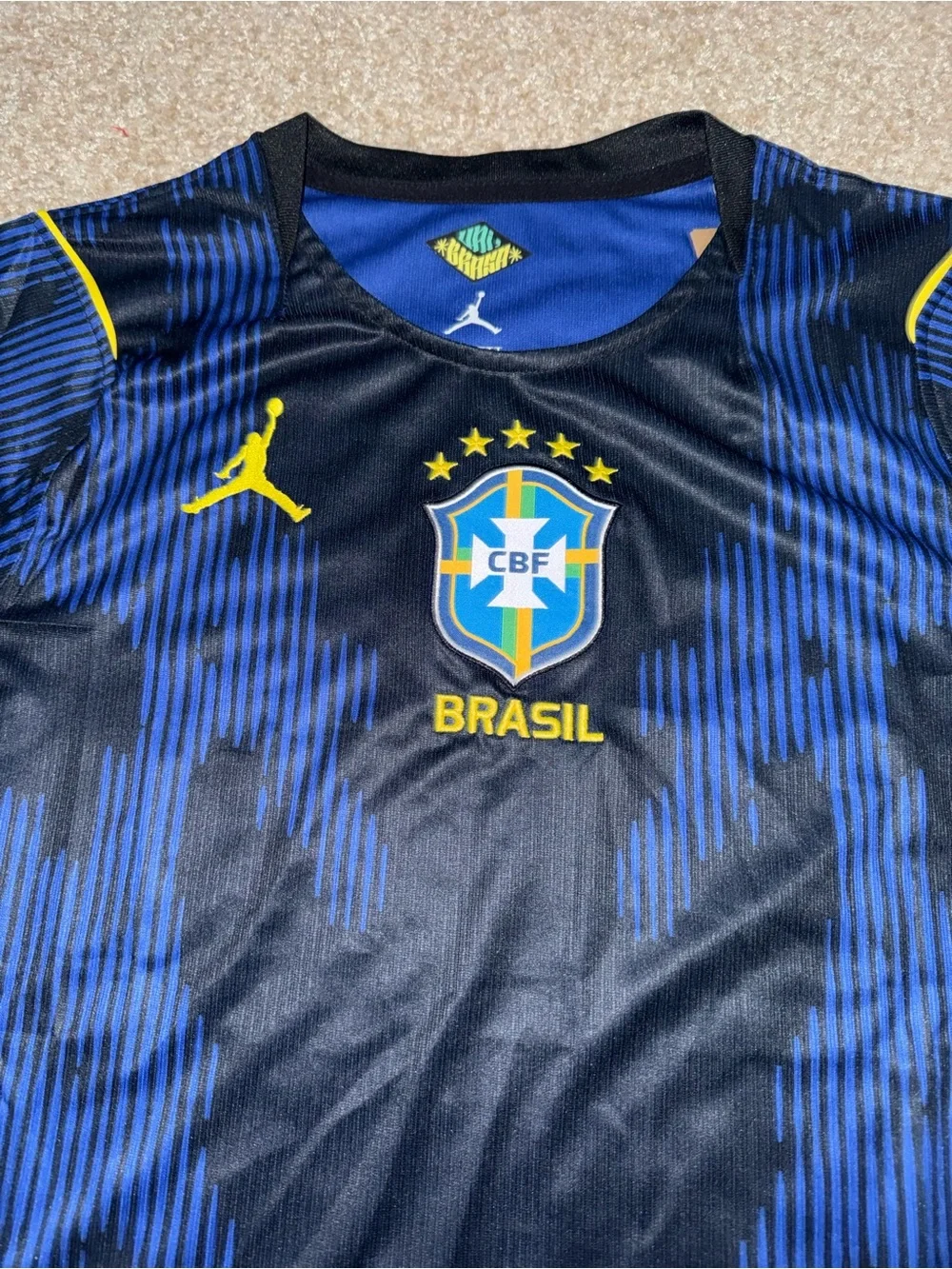 Nike Jordan Brazil 2026 Men’s Away Soccer Fans Version Jersey